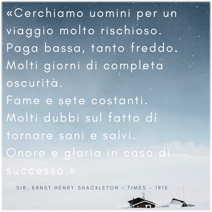 Lezioni di leadership dalle esplorazioni di Sir Ernest Henry Shackleton